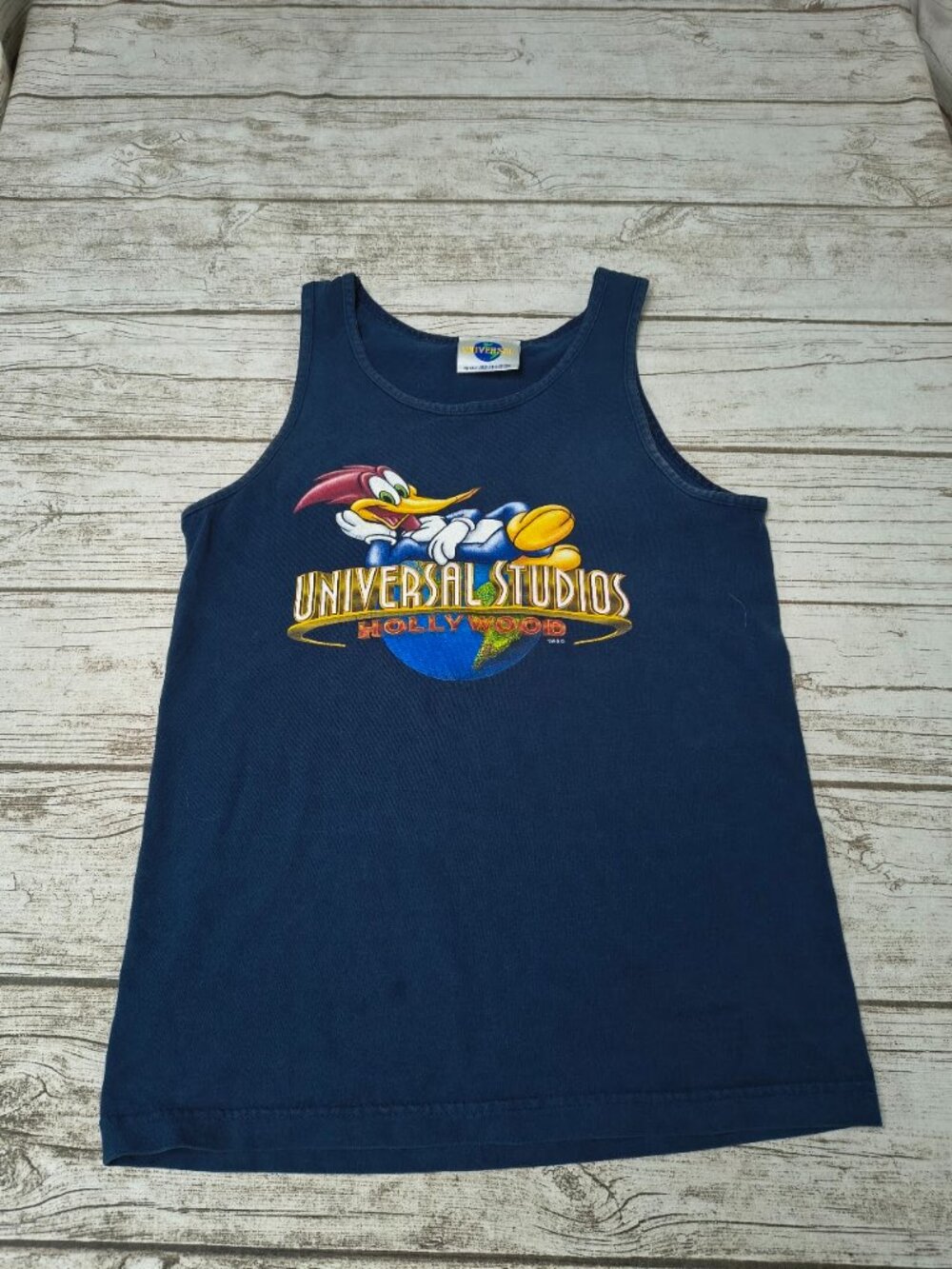 Vintage Universal Studios Woody Woodpecker Tank Top Men Size Small